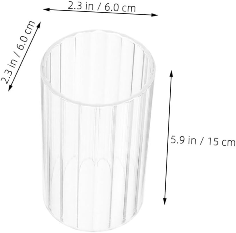 MAGICLULU Clear Glass Candle Holder Sleeve for Pillar and Taper Candles
