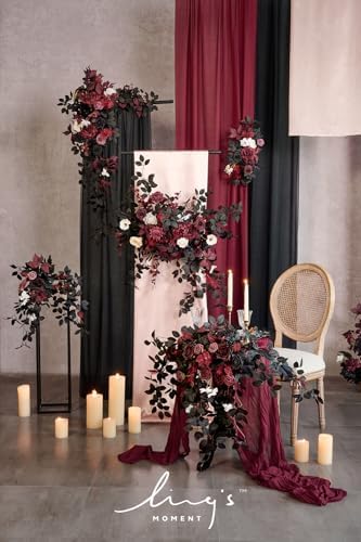 Lings Moment 175 Inch Artificial Flower Arrangements 4pcs Wedding Decor