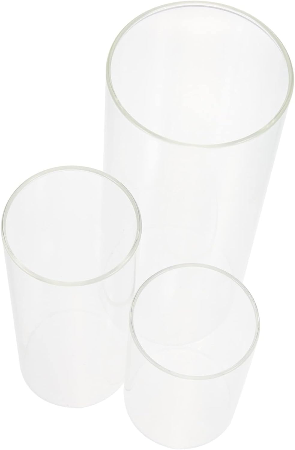3Pcs Glass Cylinder Vase for Flowers and Decor 1
