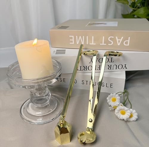 Santiyis Gold Candle Care Kit With Wick Trimmer And Snuffer