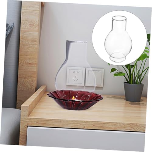 2pcs Clear Glass Candle Shade for Pillar Candles