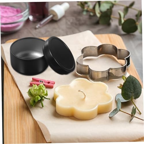 ERINGOGO 12pcs Tinplate Candle Jars for Storage and Crafting