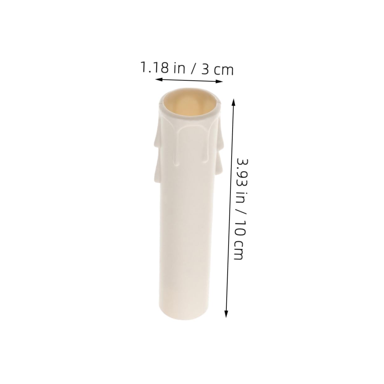 VOSAREA 15pcs Plastic Candle Sleeve Covers for Chandeliers