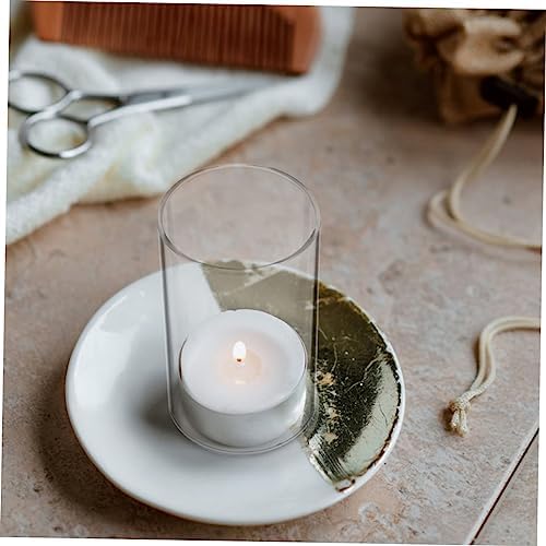 PRETYZOOM 2pcs Windproof Candle Covers for Dining Room Decor