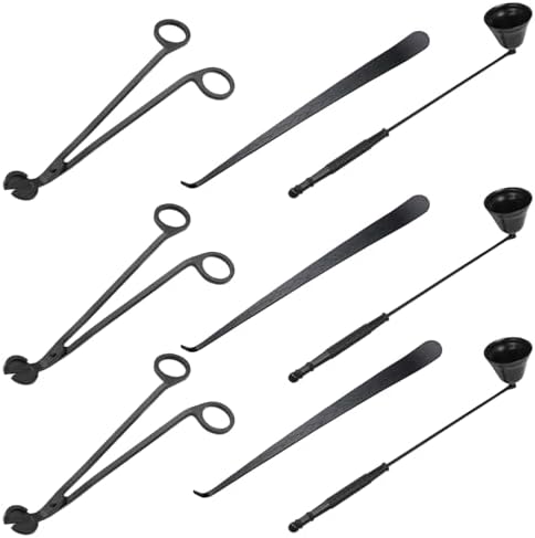 3 in 1 Candle Accessory Set - Black
