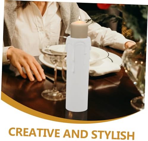 12pcs White Drip Candle Covers for Chandeliers