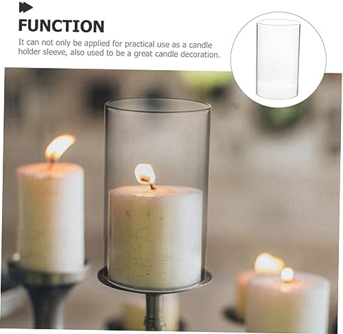 Glass Candle Holder Sleeve for Home and Desktop Decoration