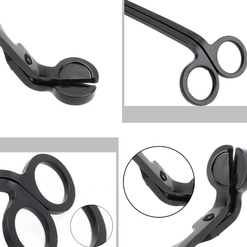 4 Pack Matte Black Candle Wick Trimmer Set