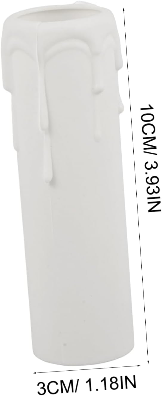 12pcs Plastic Drip Candle Sleeves for Chandeliers and Holders