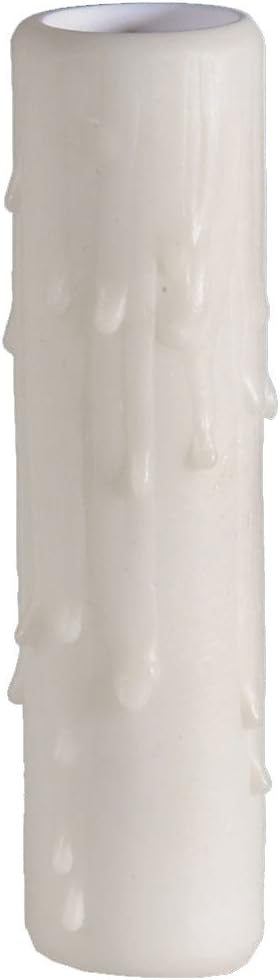 BP Lamp 5 Inch Ivory Poly Candle Cover