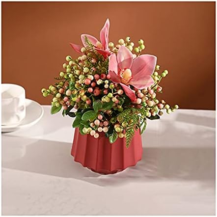 Artificial Flowers with Vase for Home Decoration