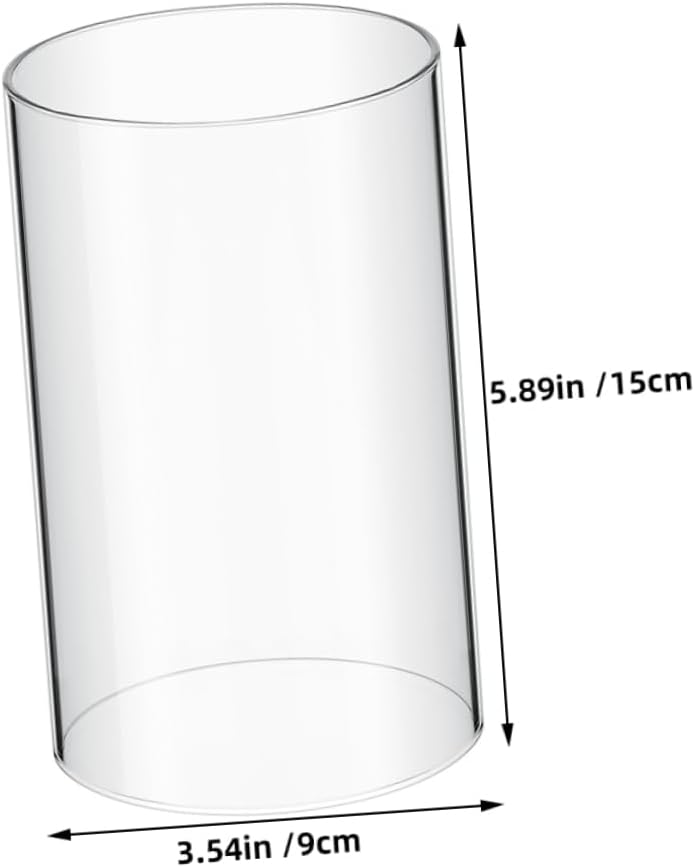 PRETYZOOM Hurricane Glass Cylinder Candle Holder for Pillar Candles