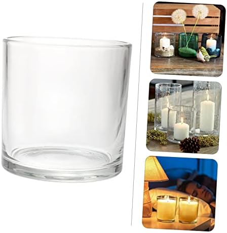 Zerodeko Simple Candle Protectors Glass Shades Windproof Holders