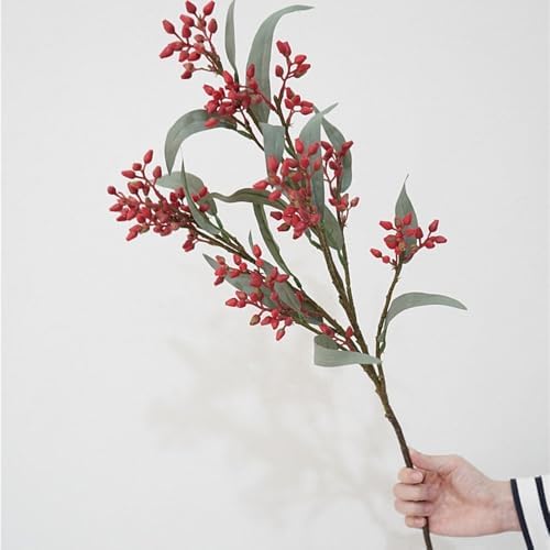 HUFFA Artificial Eucalyptus Flower Arrangement Blue