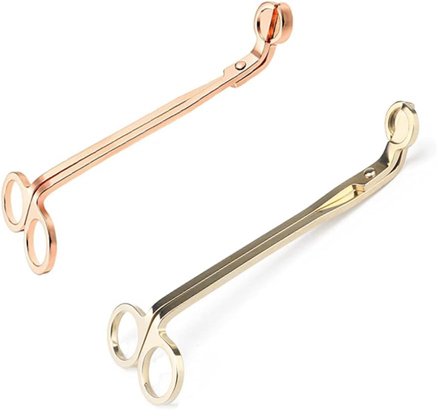 Arolly Sturdy Candle Wick Trimmer - Pack of 2 Premium Stainless Steel Wick Cutter