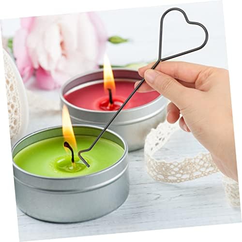 4pcs Heart Design Candle Wick Extinguisher Hooks for Thin Candles