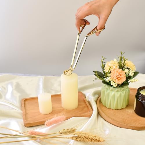 Gold Candle Wick Trimmer with Scissor Head