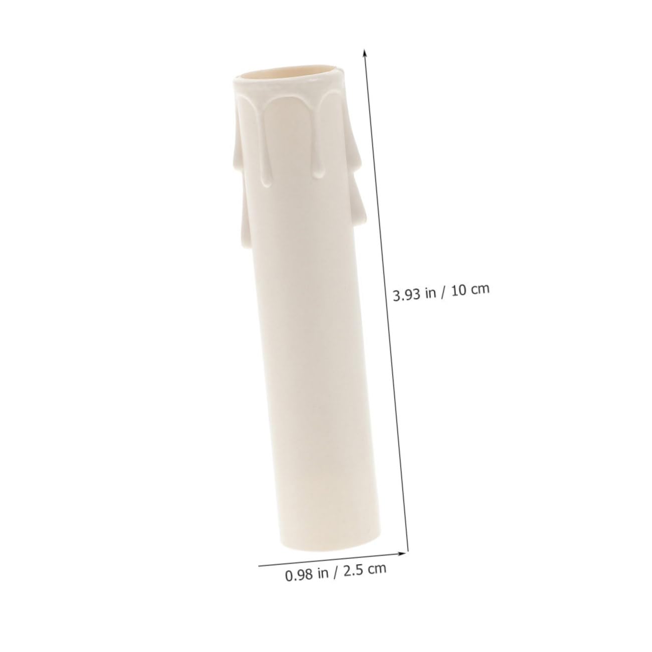 15pcs Elegant White Candle Sleeves for Chandeliers and Tall Candle Holders