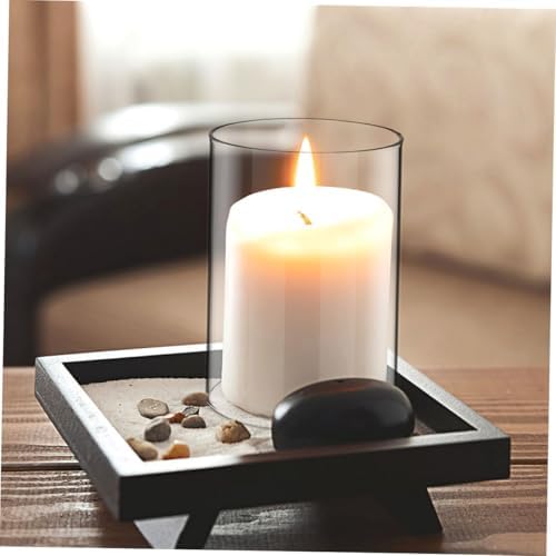 2pcs Glass Tealight Candle Shades Hurricane Style Decorative Holder Supplies