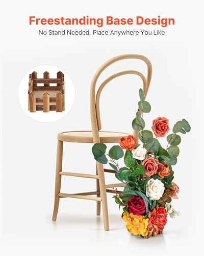 VEVOR 4PCS Standing Artificial Flowers Arrangements 175 Inch Tall Decorations