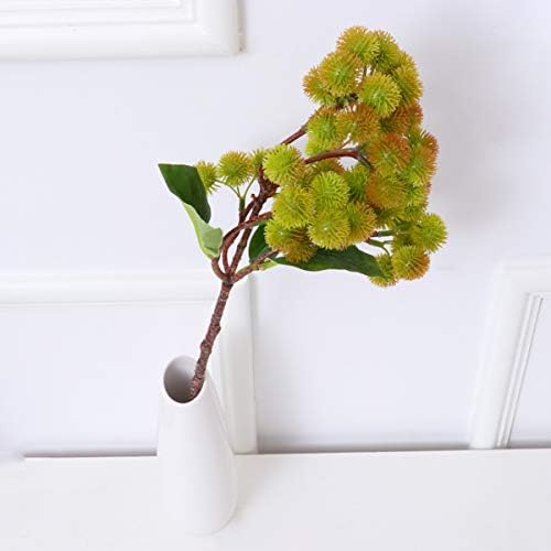 Cabilock Artificial Chestnut Fruit Decoration 1pc Dark Green