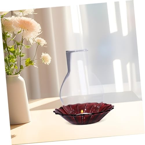 Zerodeko Clear Glass Candle Holder Sleeve for Pillar Candles 1