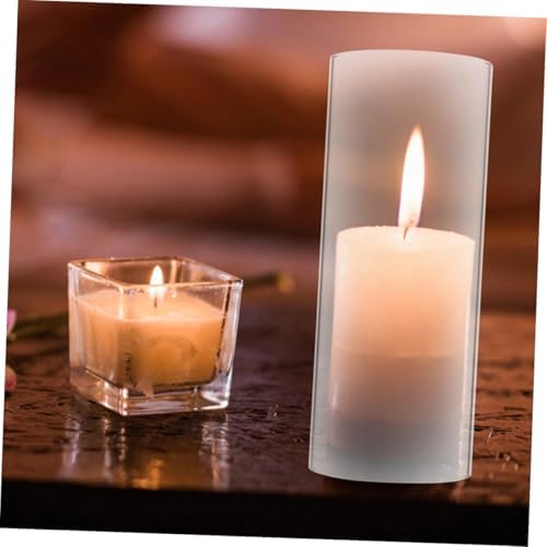 LIFKICH Decorative Glass Candle Holder Tealight Vessel Cover