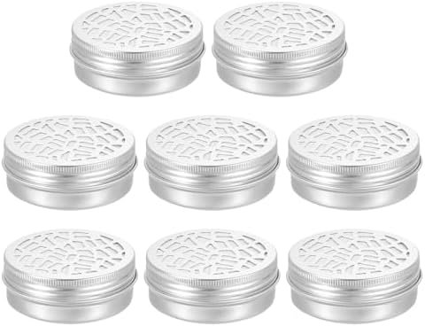 HARFINGTON 8 Pcs Aluminum Tins with Hollow Lids 2oz