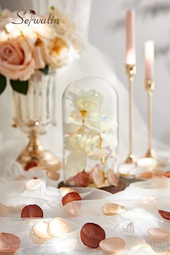Serwalin 300Pcs Silk Rose Petals for Weddings and Decor