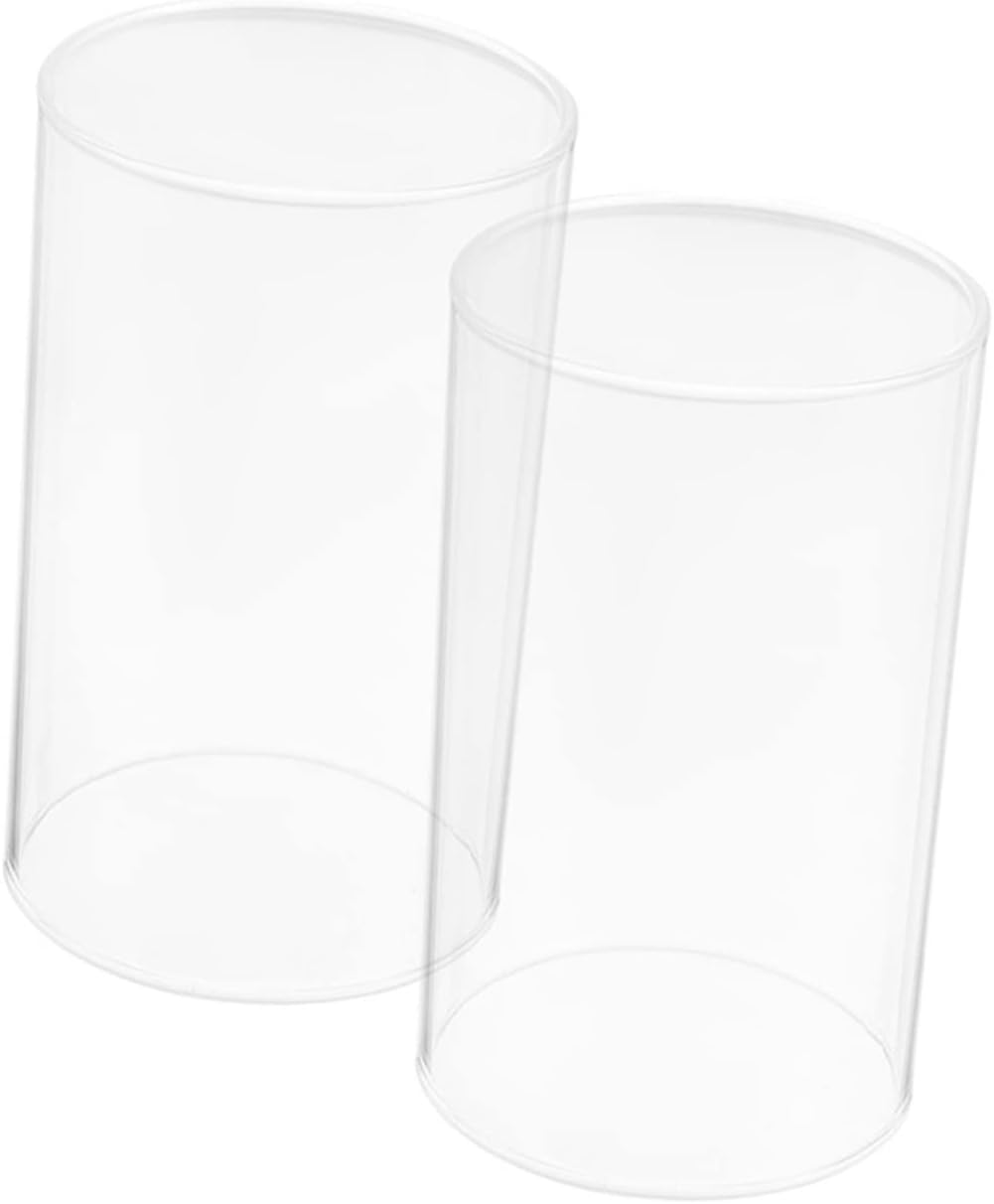 PRETYZOOM 2pcs Windproof Candle Covers for Dining Room Decor