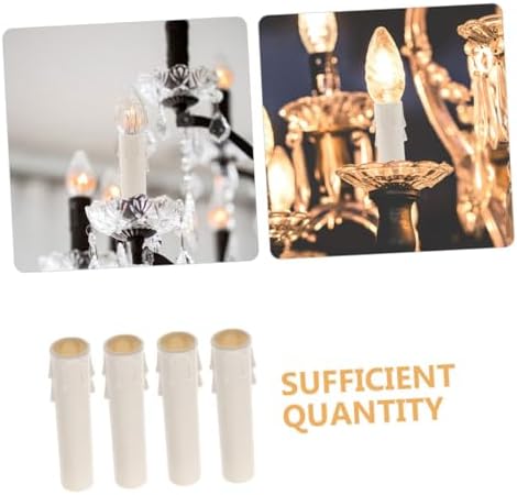 15pcs Drip Candle Sleeves for Chandelier Decor and Safety