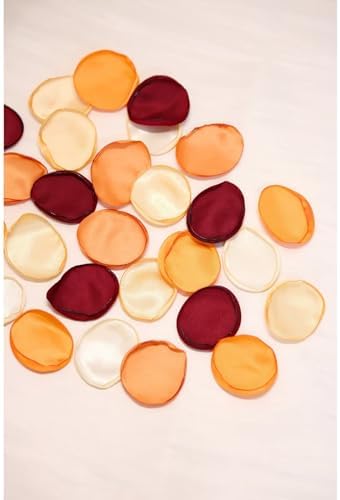 300pcs Orange Rose Petals Artificial Wedding Decor