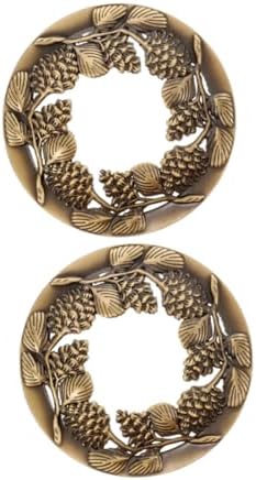 TEHAUX 2pcs Metal Candle Toppers for Jar Candles