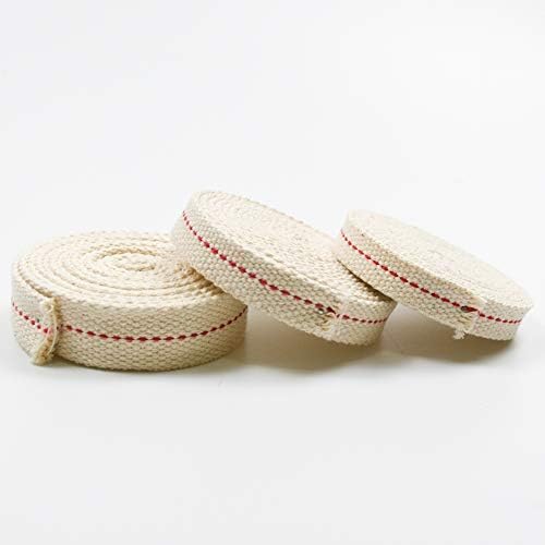 3 Rolls 195 Foot Cotton Flat Oil Lamp Wicks