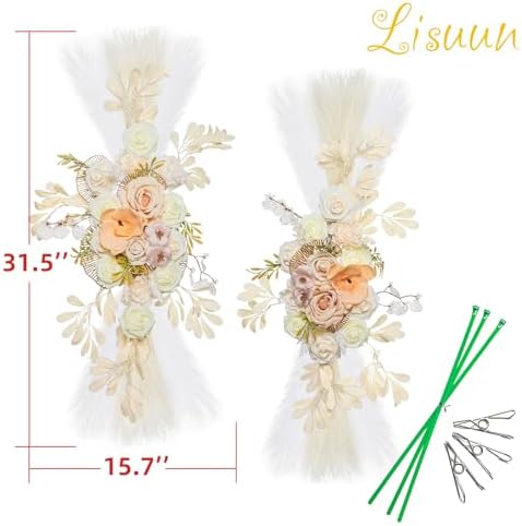 Lisuun Wedding Arch Artificial Flowers - Pack of 2