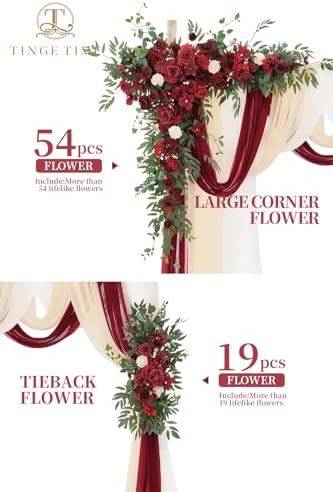 TINGE TIME Artificial Flower Arch Kit Pack of 5