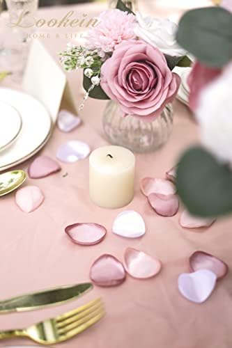Lookein Artificial Rose Petals 300 Pcs Wedding Decorations