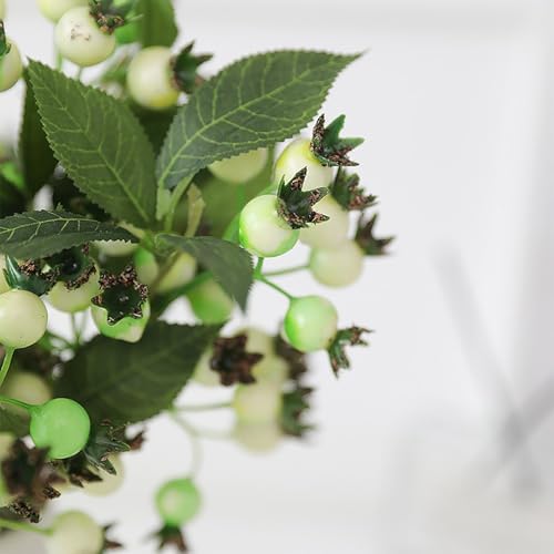 5Pcs Artificial Berries Stems Christmas Picks