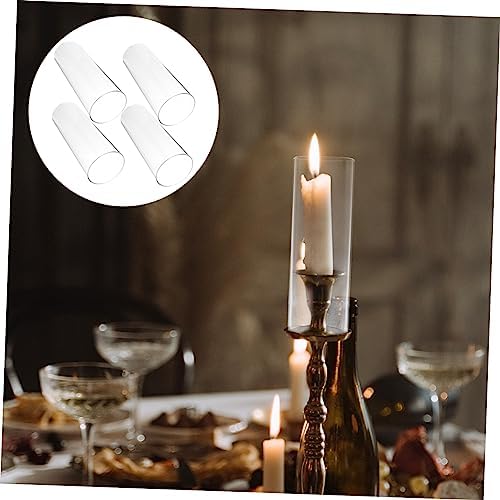 4pcs Hurricane Candle Holder Sleeve Glass Covers Simple Design for Bulk Purchase