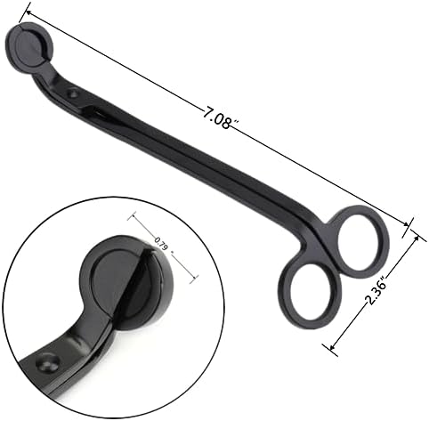 4 Pack Matte Black Candle Wick Trimmer Set