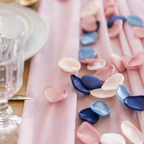 200pcs Silk Rose Petals for Wedding Decoration Champagne