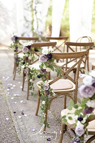 Lings Moment 10pcs Artificial Wedding Chair Flowers