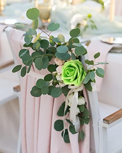 JOYLEX Realistic Roses Artificial Flowers 25pcs Set
