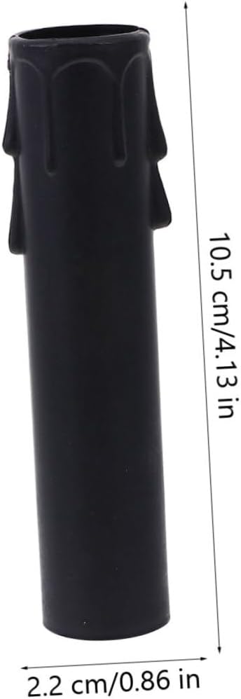 20pcs Plastic Candle Sleeves for Chandelier Socket Covers Teardrop Design