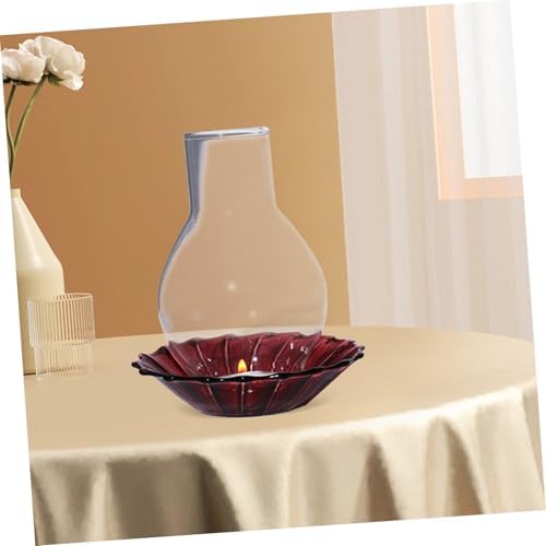 Zerodeko Clear Glass Candle Holder Sleeve for Pillar Candles 1