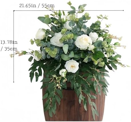 Elegant Wedding Aisle Runner Flowers with Greenery