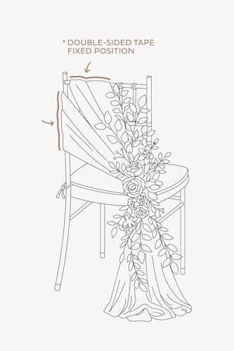 Lings Moment 8 Wedding Chair Flower Decorations