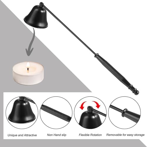 3 in 1 Candle Accessories Set with Gift Packaging Rose Gold