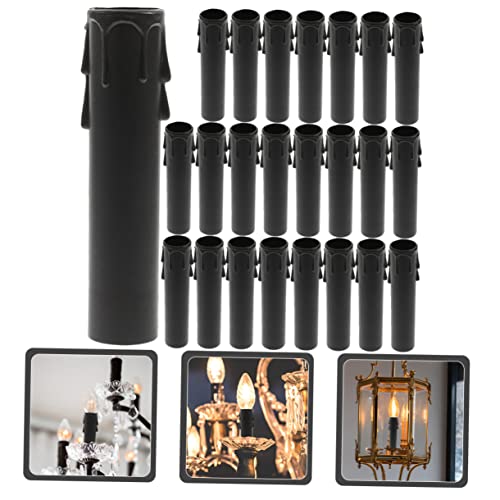 24pcs Teardrop Candle Sleeves for Chandeliers and Lamp Parts