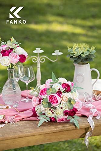 FANKO Artificial Flowers for Wedding and Home Decor